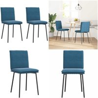 Esszimmerstühle 2 Stk. Blau Samt - Vidaxl von VIDAXL