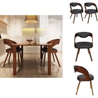 Esszimmerstühle 2 Stk. Braun Kunstleder - Esszimmerstühle - Holzstuhl - Küchenstuhl - Gästestuhl - Designerstuhl Esszimmerstühle 2 Stk. Braun Kunstleder - Esszimmerstühle - Holzstuhl - Küchenstuhl - Gästestuhl - Designerstuhl von VIDAXL