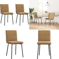 Esszimmerstühle 2 Stk. Braun Samt - Vidaxl von VIDAXL