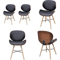 Vidaxl - Esszimmerstühle 2 Stk. Bugholz und Kunstleder - Esszimmerstühle - Stühle - Küchenstühle - Designerstühle - Schwarze Stühle - Home & Living von VIDAXL