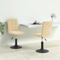 vidaXL Esszimmerstühle 2 Stk. Drehbar Creme Samt vidaXL Esszimmerstühle 2 Stk. Drehbar Creme Samt von VIDAXL