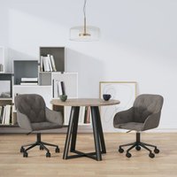 Esszimmerstühle 2 Stk. Drehbar Dunkelgrau Samt - Vidaxl Esszimmerstühle 2 Stk. Drehbar Dunkelgrau Samt - Vidaxl von VIDAXL