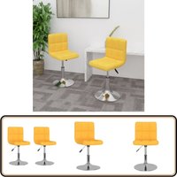 Esszimmerstühle 2 Stk. Drehbar Gelb Stoff - Vidaxl Esszimmerstühle 2 Stk. Drehbar Gelb Stoff - Vidaxl von VIDAXL