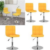 Esszimmerstühle 2 Stk. Drehbar Gelb Stoff - Vidaxl Esszimmerstühle 2 Stk. Drehbar Gelb Stoff - Vidaxl von VIDAXL