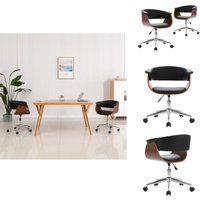 Esszimmerstühle 2 Stk. Drehbar Schwarz Kunstleder - Esszimmerstühle - Drehbare Stühle - Küchenstühle - Schwarze Stühle - Stühle Mit Armlehnen Esszimmerstühle 2 Stk. Drehbar Schwarz Kunstleder - Esszimmerstühle - Drehbare Stühle - Küchenstühle - Schwarze Stühle - Stühle Mit Armlehnen von VIDAXL