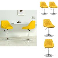 Esszimmerstühle 2 Stk. Drehbar Senfgelb Samt - Drehbarer Esszimmerstuhl - Drehbare Esszimmerstühle - Stuhl - Stühle Esszimmerstühle 2 Stk. Drehbar Senfgelb Samt - Drehbarer Esszimmerstuhl - Drehbare Esszimmerstühle - Stuhl - Stühle von VIDAXL