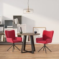 Esszimmerstühle 2 Stk. Küchenstuhl Drehbar Weinrot Samt vidaXL Esszimmerstühle 2 Stk. Küchenstuhl Drehbar Weinrot Samt vidaXL von VIDAXL