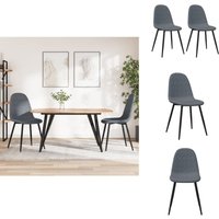 Esszimmerstühle 2 Stk. Dunkelgrau Samt - Esszimmerstühle - Samtstühle - Dunkelgraue Möbel - Bequeme Stuhl - Moderner Sessel Esszimmerstühle 2 Stk. Dunkelgrau Samt - Esszimmerstühle - Samtstühle - Dunkelgraue Möbel - Bequeme Stuhl - Moderner Sessel von VIDAXL