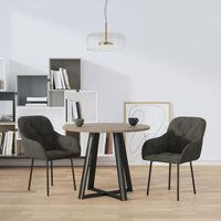 Esszimmerstühle 2 Stk. Dunkelgrau Samt - Vidaxl Esszimmerstühle 2 Stk. Dunkelgrau Samt - Vidaxl von VIDAXL
