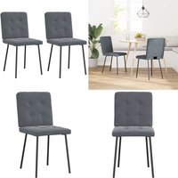 Esszimmerstühle 2 Stk. Dunkelgrau Samt - Vidaxl Esszimmerstühle 2 Stk. Dunkelgrau Samt - Vidaxl von VIDAXL