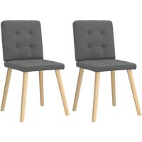 Esszimmerstühle 2 Stk. Dunkelgrau Stoff - Vidaxl Esszimmerstühle 2 Stk. Dunkelgrau Stoff - Vidaxl von VIDAXL