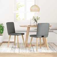 vidaXL Esszimmerstühle 2 Stk. Dunkelgrau Stoff vidaXL Esszimmerstühle 2 Stk. Dunkelgrau Stoff von VIDAXL