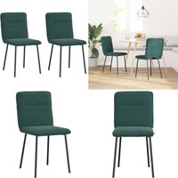 Esszimmerstühle 2 Stk. Dunkelgrün Samt - Vidaxl Esszimmerstühle 2 Stk. Dunkelgrün Samt - Vidaxl von VIDAXL