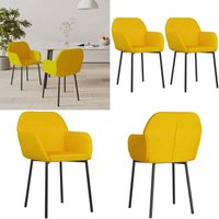 Esszimmerstühle 2 Stk. Gelb Samt - Esszimmerstuhl - Esszimmerstühle - Home & Living Esszimmerstühle 2 Stk. Gelb Samt - Esszimmerstuhl - Esszimmerstühle - Home & Living von VIDAXL