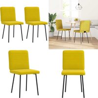Esszimmerstühle 2 Stk. Gelb Samt - Vidaxl von VIDAXL