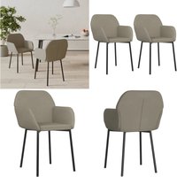 Esszimmerstühle 2 Stk. Hellgrau Samt - Esszimmerstühle - Samtstühle - Grau - Bequeme Stühle - Designerstühle - Home & Living Esszimmerstühle 2 Stk. Hellgrau Samt - Esszimmerstühle - Samtstühle - Grau - Bequeme Stühle - Designerstühle - Home & Living von VIDAXL