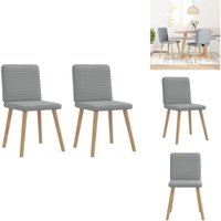 Esszimmerstühle 2 Stk. Hellgrau Stoff - Esszimmerstuhl - Esszimmerstühle - Essstuhl - Stuhl Esszimmerstühle 2 Stk. Hellgrau Stoff - Esszimmerstuhl - Esszimmerstühle - Essstuhl - Stuhl von VIDAXL