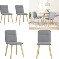 Esszimmerstühle 2 Stk. Hellgrau Stoff - Vidaxl Esszimmerstühle 2 Stk. Hellgrau Stoff - Vidaxl von VIDAXL