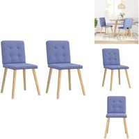 Esszimmerstühle 2 Stk. Jeansblau Stoff - Esszimmerstuhl - Esszimmerstühle - Stuhl - Küchenstuhl Esszimmerstühle 2 Stk. Jeansblau Stoff - Esszimmerstuhl - Esszimmerstühle - Stuhl - Küchenstuhl von VIDAXL