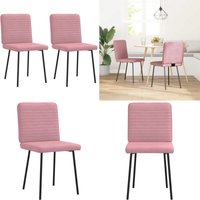 Esszimmerstühle 2 Stk. Rosa Samt - Vidaxl von VIDAXL