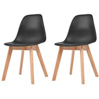Esszimmerstühle 2 Stk. Schwarz Kunststoff Vidaxl Esszimmerstühle 2 Stk. Schwarz Kunststoff Vidaxl von VIDAXL