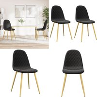 Esszimmerstühle 2 Stk. Schwarz Samt - Esszimmerstühle - Samtstühle - Schwarze Stühle - Bequeme Stühle - Designerstühle - Home & Living Esszimmerstühle 2 Stk. Schwarz Samt - Esszimmerstühle - Samtstühle - Schwarze Stühle - Bequeme Stühle - Designerstühle - Home & Living von VIDAXL