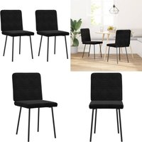 Esszimmerstühle 2 Stk. Schwarz Samt - Vidaxl Esszimmerstühle 2 Stk. Schwarz Samt - Vidaxl von VIDAXL