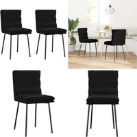 Esszimmerstühle 2 Stk. Schwarz Samt - Vidaxl von VIDAXL