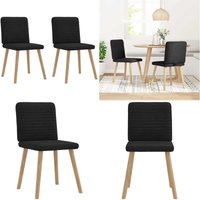 Esszimmerstühle 2 Stk. Schwarz Stoff - Vidaxl von VIDAXL