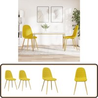 Esszimmerstühle 2 Stk. Senfgelb Samt - Esszimmerstühle - Samtstühle - Sessel - Bequeme Stühle - Goldene Stuhlbeine Esszimmerstühle 2 Stk. Senfgelb Samt - Esszimmerstühle - Samtstühle - Sessel - Bequeme Stühle - Goldene Stuhlbeine von VIDAXL