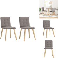 Esszimmerstühle 2 Stk. Taupe Stoff - Esszimmerstuhl - Esszimmerstühle - Stuhl - Küchenstuhl Esszimmerstühle 2 Stk. Taupe Stoff - Esszimmerstuhl - Esszimmerstühle - Stuhl - Küchenstuhl von VIDAXL