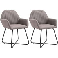 Esszimmerstühle 2 Stk. Taupe Stoff Vidaxl Esszimmerstühle 2 Stk. Taupe Stoff Vidaxl von VIDAXL