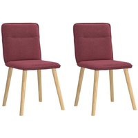 Esszimmerstühle 2 Stk. Weinrot Stoff Vidaxl Esszimmerstühle 2 Stk. Weinrot Stoff Vidaxl von VIDAXL