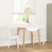 Esszimmerstühle 2 Stk. Weiß Massivholz Gummibaum - Vidaxl Esszimmerstühle 2 Stk. Weiß Massivholz Gummibaum - Vidaxl von VIDAXL