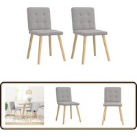 Esszimmerstühle 2 Stk. Wolkengrau Stoff - Vidaxl Esszimmerstühle 2 Stk. Wolkengrau Stoff - Vidaxl von VIDAXL