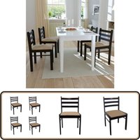 Esszimmerstühle 4 Stk. Braun Gummibaum Massivholz und Samt - Esszimmerstühle - Holzstühle - Gartenstühle - Stuhlset - Braun Esszimmerstühle 4 Stk. Braun Gummibaum Massivholz und Samt - Esszimmerstühle - Holzstühle - Gartenstühle - Stuhlset - Braun von VIDAXL