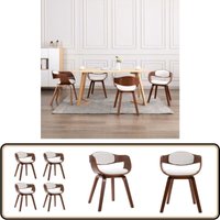 Esszimmerstühle 4 Stk. Bugholz und Kunstleder - Esszimmerstühle - Küchenstühle - Stühle - Weiße Möbel - Wohnzimmermöbel Esszimmerstühle 4 Stk. Bugholz und Kunstleder - Esszimmerstühle - Küchenstühle - Stühle - Weiße Möbel - Wohnzimmermöbel von VIDAXL