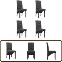 Esszimmerstühle 4 Stk. Dunkelgrau Stoff - Esszimmerstühle - Stuhl - Dunkelgrau - Stühle Aus Stoff - Bequeme Stühle Esszimmerstühle 4 Stk. Dunkelgrau Stoff - Esszimmerstühle - Stuhl - Dunkelgrau - Stühle Aus Stoff - Bequeme Stühle von VIDAXL