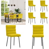 Esszimmerstühle 4 Stk. Gelb Samt - Vidaxl Esszimmerstühle 4 Stk. Gelb Samt - Vidaxl von VIDAXL