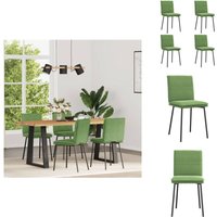 Esszimmerstühle 4 Stk. Hellgrün Samt - Esszimmerstuhl - Esszimmerstühle - Stuhl - Küchenstuhl von VIDAXL