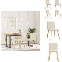 Esszimmerstühle 4 Stk. Leinen - Esszimmerstuhl - Esszimmerstühle - Stuhl - Küchenstuhl Esszimmerstühle 4 Stk. Leinen - Esszimmerstuhl - Esszimmerstühle - Stuhl - Küchenstuhl von VIDAXL