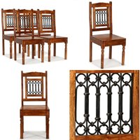 Esszimmerstühle 4 Stk. Massivholz Klassisch - Holz Stuhl - Esszimmerstühle - Massivholzmöbel - Akazienholz - Gartenmöbel - Home & Living von VIDAXL