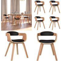 Esszimmerstühle 4 Stk. Schwarz Bugholz und Kunstleder - Esszimmerstühle - Stühle - Küchenstühle - Holzstühle - Schwarze Möbel - Home & Living Esszimmerstühle 4 Stk. Schwarz Bugholz und Kunstleder - Esszimmerstühle - Stühle - Küchenstühle - Holzstühle - Schwarze Möbel - Home & Living von VIDAXL