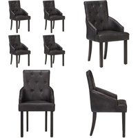 Esszimmerstühle 4 Stk. Schwarz Echtes Ziegenleder - Esszimmerstühle - Vintage Möbel - Leder Sessel - Wohnzimmer Dekoration - Design Stühle - Home & Esszimmerstühle 4 Stk. Schwarz Echtes Ziegenleder - Esszimmerstühle - Vintage Möbel - Leder Sessel - Wohnzimmer Dekoration - Design Stühle - Home & von VIDAXL