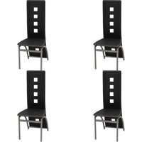Esszimmerstühle 4 Stk. Schwarz Kunstleder - Vidaxl Esszimmerstühle 4 Stk. Schwarz Kunstleder - Vidaxl von VIDAXL