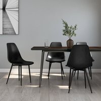 Vidaxl - Esszimmerstühle 4 Stk. Küchenstuhl Schwarz pp Vidaxl - Esszimmerstühle 4 Stk. Küchenstuhl Schwarz pp von VIDAXL