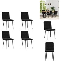 Esszimmerstühle 4 Stk. Schwarz Samt - Esszimmerstuhl - Esszimmerstühle - Stuhl - Küchenstuhl Esszimmerstühle 4 Stk. Schwarz Samt - Esszimmerstuhl - Esszimmerstühle - Stuhl - Küchenstuhl von VIDAXL