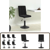 Esszimmerstühle 6 Stk. Drehbar Schwarz Samt - Drehstühle - Esszimmerstühle - Samtsessel - Schwarze Sessel - Stahlgestelle Esszimmerstühle 6 Stk. Drehbar Schwarz Samt - Drehstühle - Esszimmerstühle - Samtsessel - Schwarze Sessel - Stahlgestelle von VIDAXL