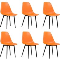 Esszimmerstühle 6 Stk. Orange pp Vidaxl von VIDAXL