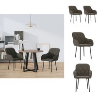 Esszimmerstühle - Living Esszimmerstühle 2 Stk. Dunkelgrau Samt Esszimmerstühle - Living Esszimmerstühle 2 Stk. Dunkelgrau Samt von VIDAXL